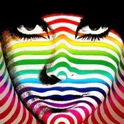 Psychedelicized logo
