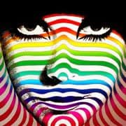 Psychedelicized logo