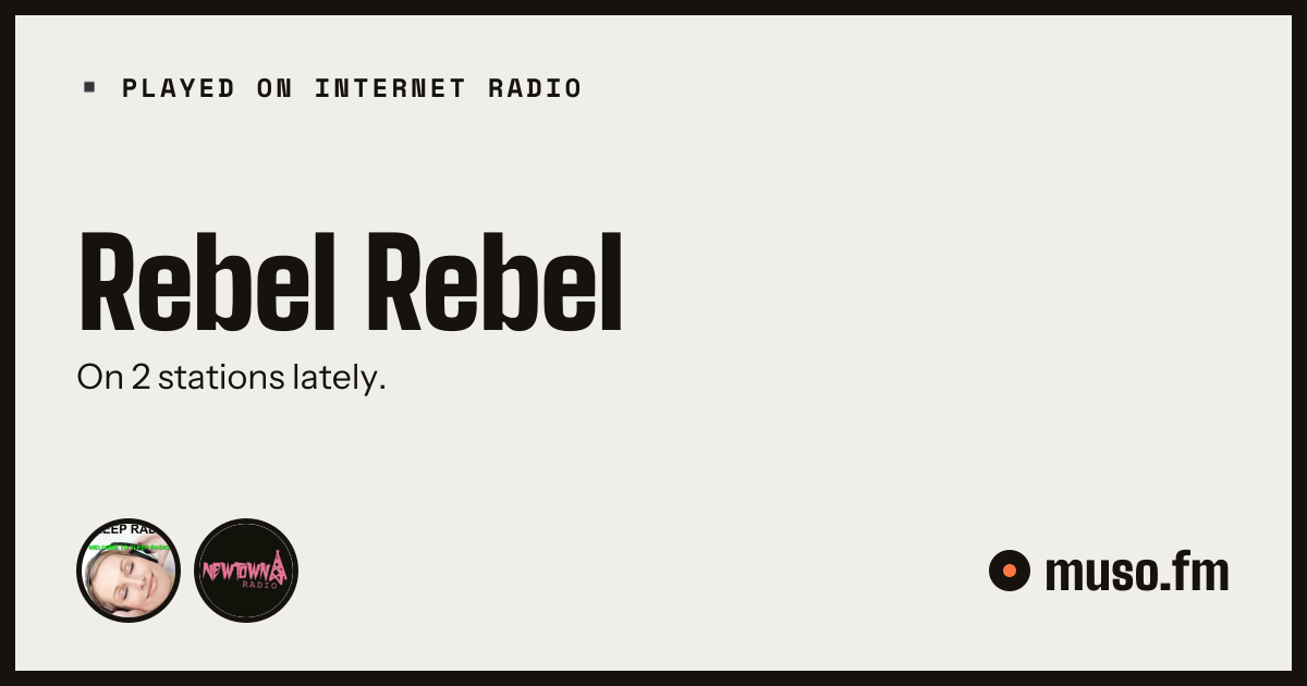 Rebel Rebel on internet radio — stations playing Rebel Rebel | muso.fm